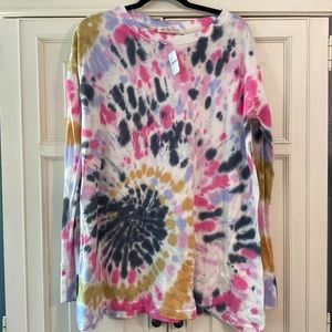 NWT Free People Tie Dye Top